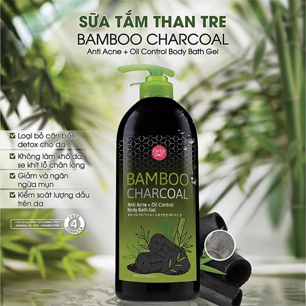 sữa tắm detox da Bamboo Cathy Doll 
